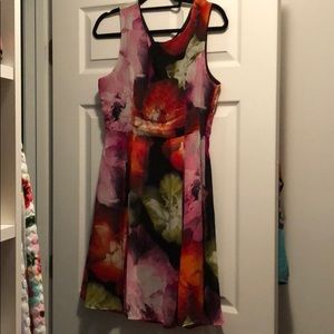 Mod cloth lined floral dress